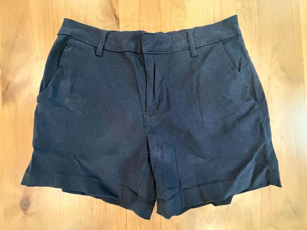 Banana Republic Riviera Shorts Size 10 Black Twill
